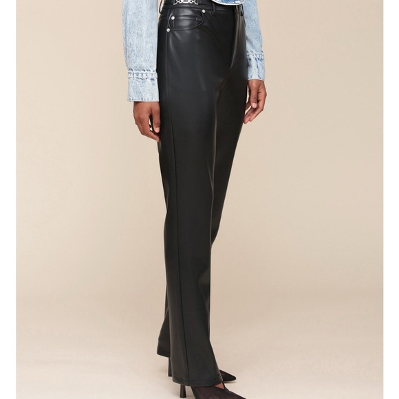 Women’s Faux Leather Pant - Picture 2 of 4